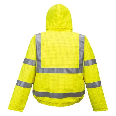 S773 - Jachetă de ploaie Bizflame HiVis, antistatică și ignifugă / Portwest / Jachete și geci