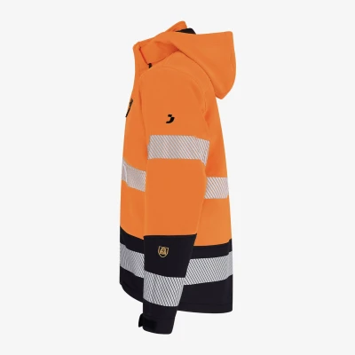 Jachetă softshell SCUTI HiVis pentru bărbați / Safety Jogger / Îmbrăcăminte HiVis și reflectorizantă