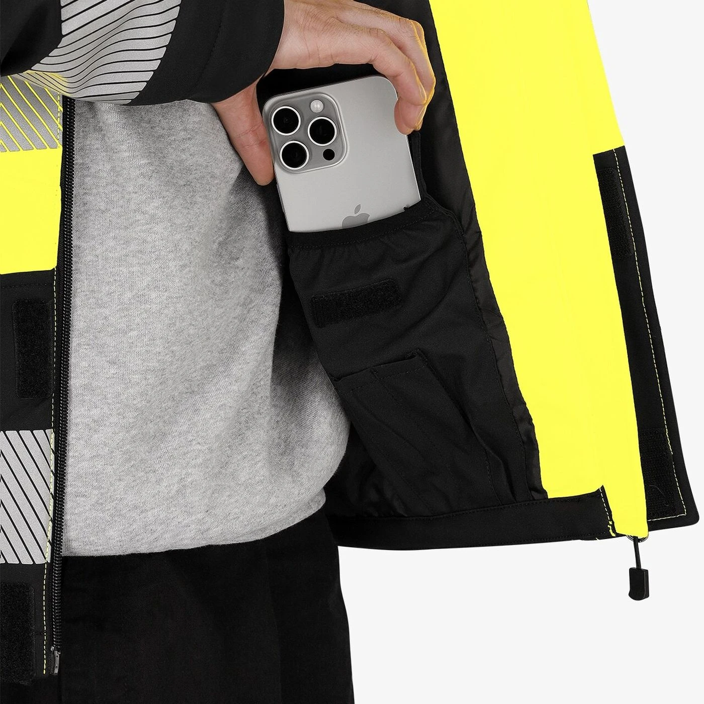 Jachetă softshell SCUTI HiVis pentru bărbați / Safety Jogger / Îmbrăcăminte HiVis și reflectorizantă