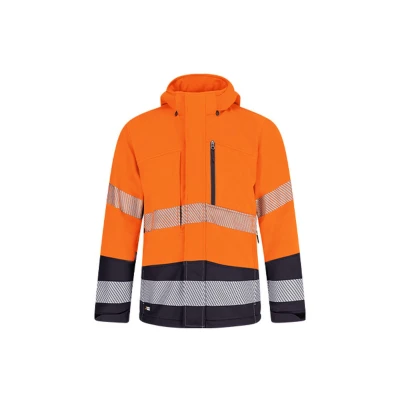 Jachetă softshell SCUTI HiVis pentru bărbați / Safety Jogger / Îmbrăcăminte HiVis și reflectorizantă