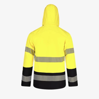Jachetă softshell SCUTI HiVis pentru bărbați / Safety Jogger / Îmbrăcăminte HiVis și reflectorizantă