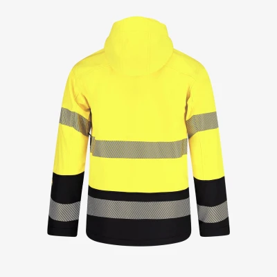 Jachetă softshell SCUTI HiVis pentru bărbați / Safety Jogger / Îmbrăcăminte HiVis și reflectorizantă