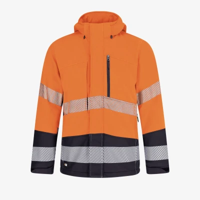 Jachetă softshell SCUTI HiVis pentru bărbați / Safety Jogger / Îmbrăcăminte HiVis și reflectorizantă