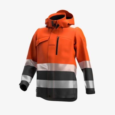 Jachetă de iarnă SCUTI HiVis pentru bărbați / Safety Jogger / Îmbrăcăminte de iarnă