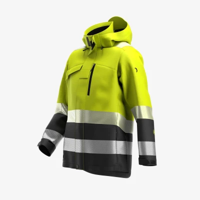 Jachetă de iarnă SCUTI HiVis pentru bărbați / Safety Jogger / Îmbrăcăminte de iarnă