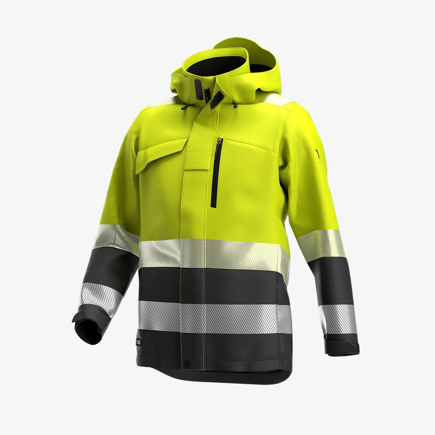 Jachetă de iarnă SCUTI HiVis pentru bărbați / Safety Jogger / Îmbrăcăminte de iarnă