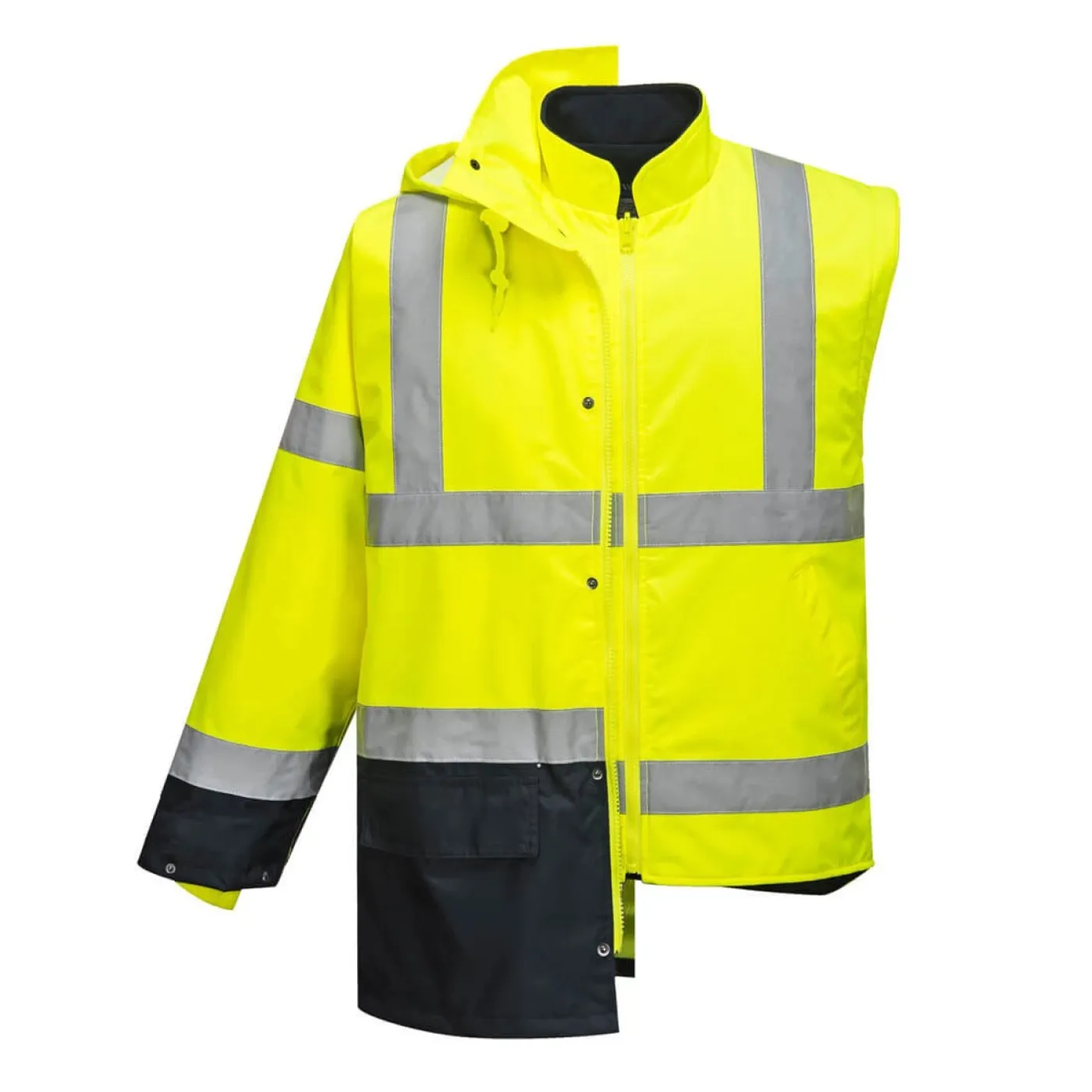 S766 - Jachetă HiVis bicoloră Essential 5-in-1 / Portwest / Jachete și geci