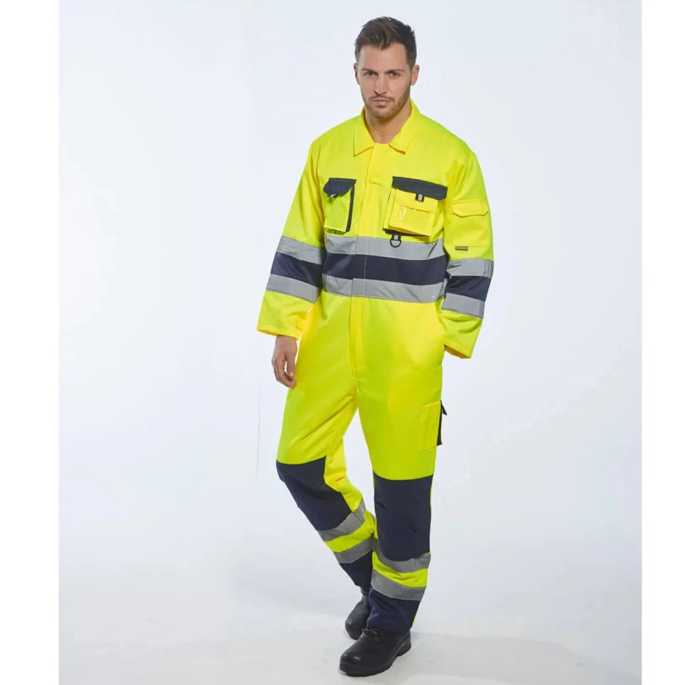 TX55 - Combinezon Nantes HiVis / Portwest / Combinezoane de lucru