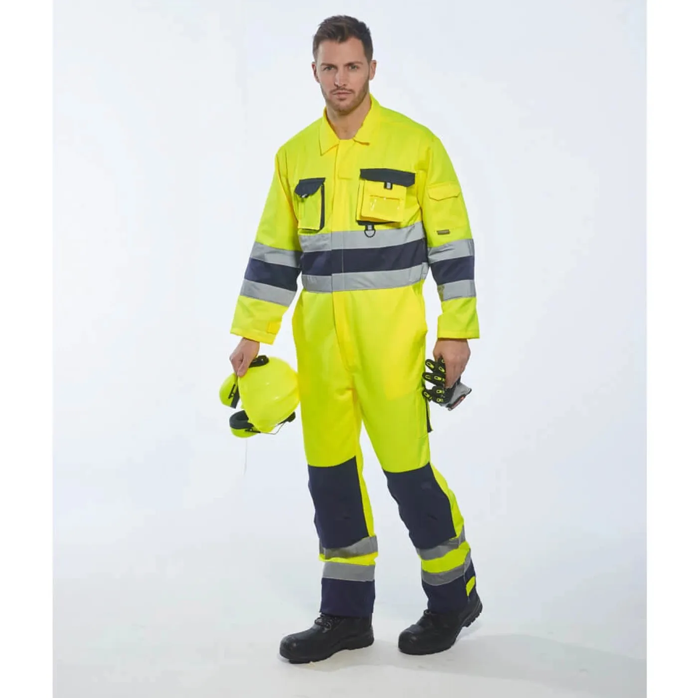 TX55 - Combinezon Nantes HiVis / Portwest / Combinezoane de lucru