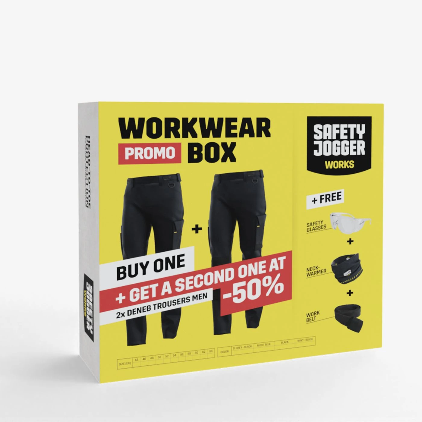 Pachet promo WORKWEAR BOX DENEB / Safety Jogger / Pantaloni, salopete, colanți