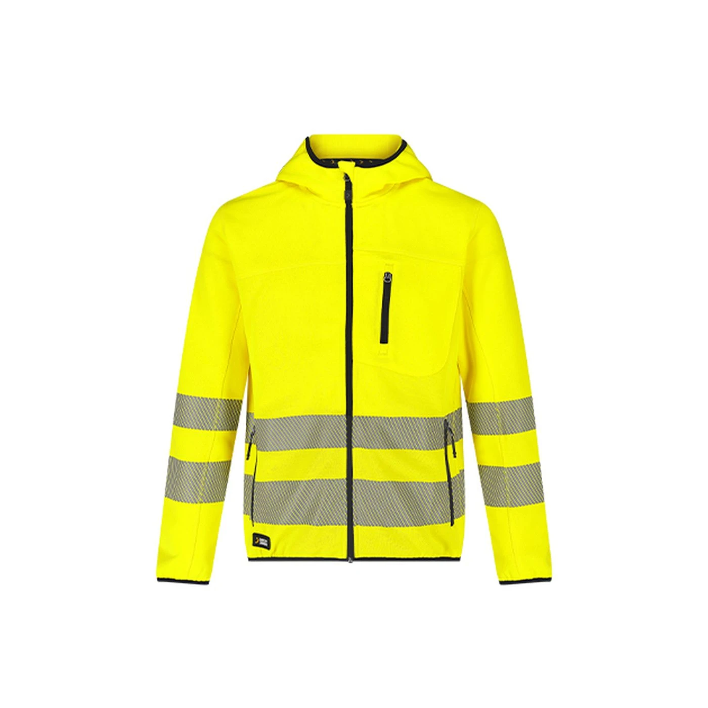 Hanorac SCUTI HiVis cu glugă și buzunare funcționale / Safety Jogger / Îmbrăcăminte HiVis și reflectorizantă