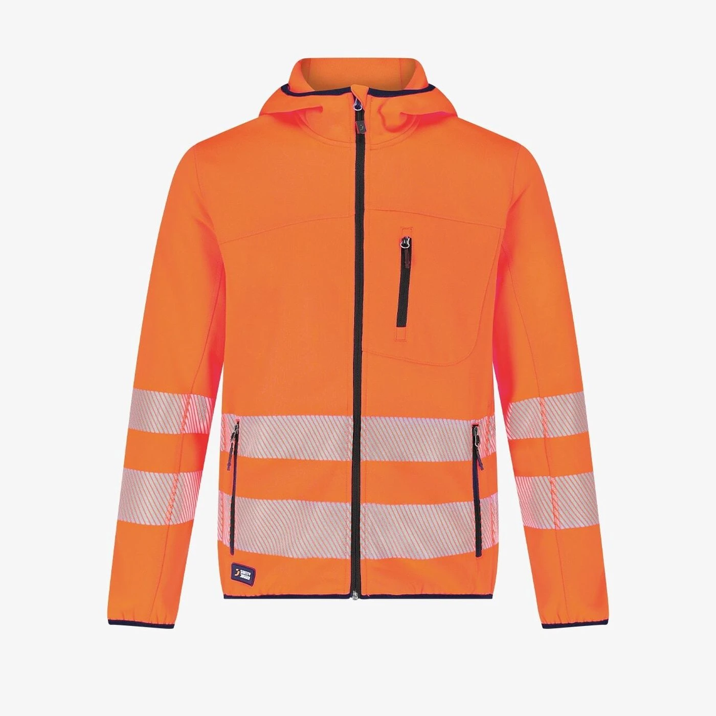 Hanorac SCUTI HiVis cu glugă și buzunare funcționale / Safety Jogger / Îmbrăcăminte HiVis și reflectorizantă