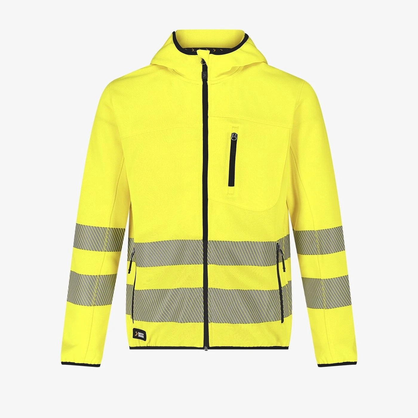 Hanorac SCUTI HiVis cu glugă și buzunare funcționale / Safety Jogger / Îmbrăcăminte HiVis și reflectorizantă