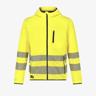 Hanorac SCUTI HiVis cu glugă și buzunare funcționale / Safety Jogger / Îmbrăcăminte HiVis și reflectorizantă