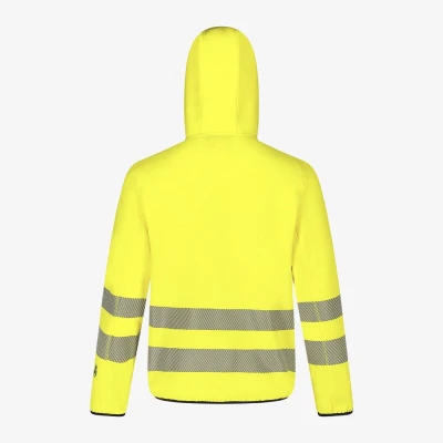 Hanorac SCUTI HiVis cu glugă și buzunare funcționale / Safety Jogger / Îmbrăcăminte HiVis și reflectorizantă