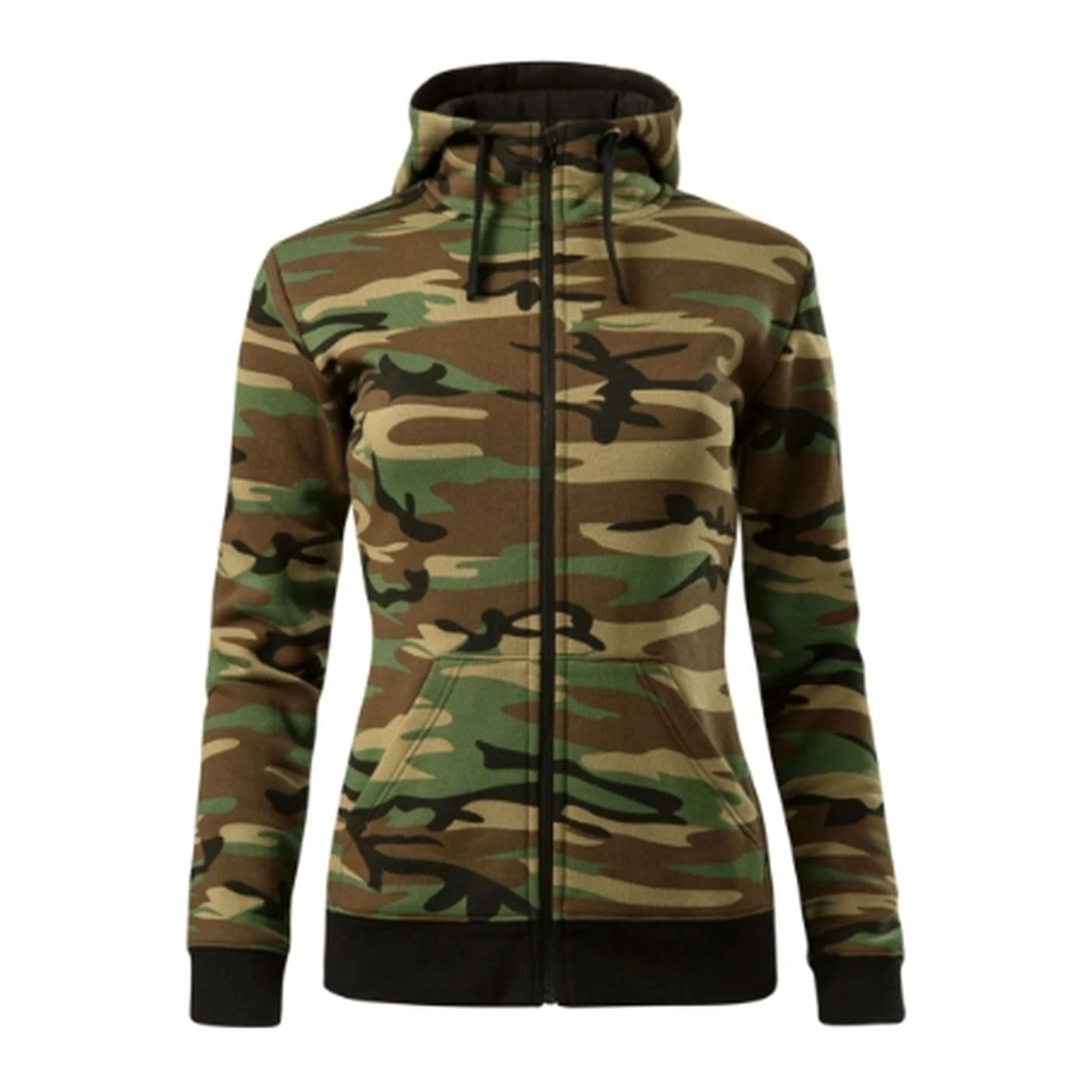 Hanorac pentru damă CAMO ZIPPER / Malfini / Hanorace, bluze softshell, polar și fleece
