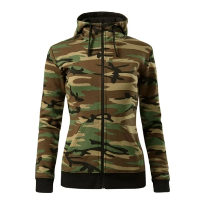 Hanorac pentru damă CAMO ZIPPER / Malfini / Hanorace, bluze softshell, polar și fleece