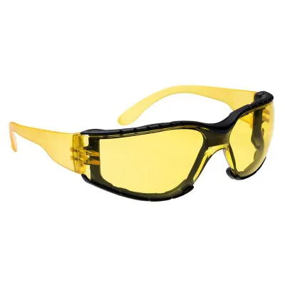 PS32 - Ochelari Wrap Around Plus / Portwest / Ochelari de protecție cu lentile galbene