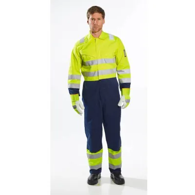 MV28 - Combinezon Modaflame HiVis / Portwest / Îmbrăcăminte antistatică și ignifugă