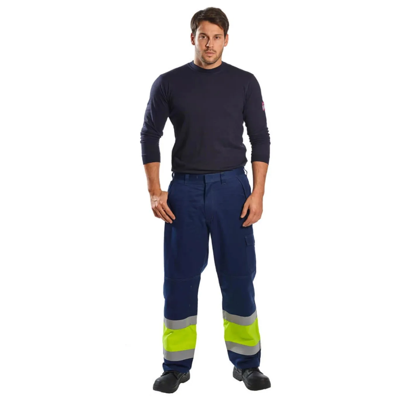 MV26 - Pantaloni Modaflame HiVis / Portwest / Îmbrăcăminte antistatică și ignifugă