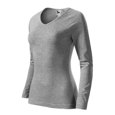 Tricou pentru damă ELEGANCE cu guler V / Malfini / Tricouri, bluze, cămăși