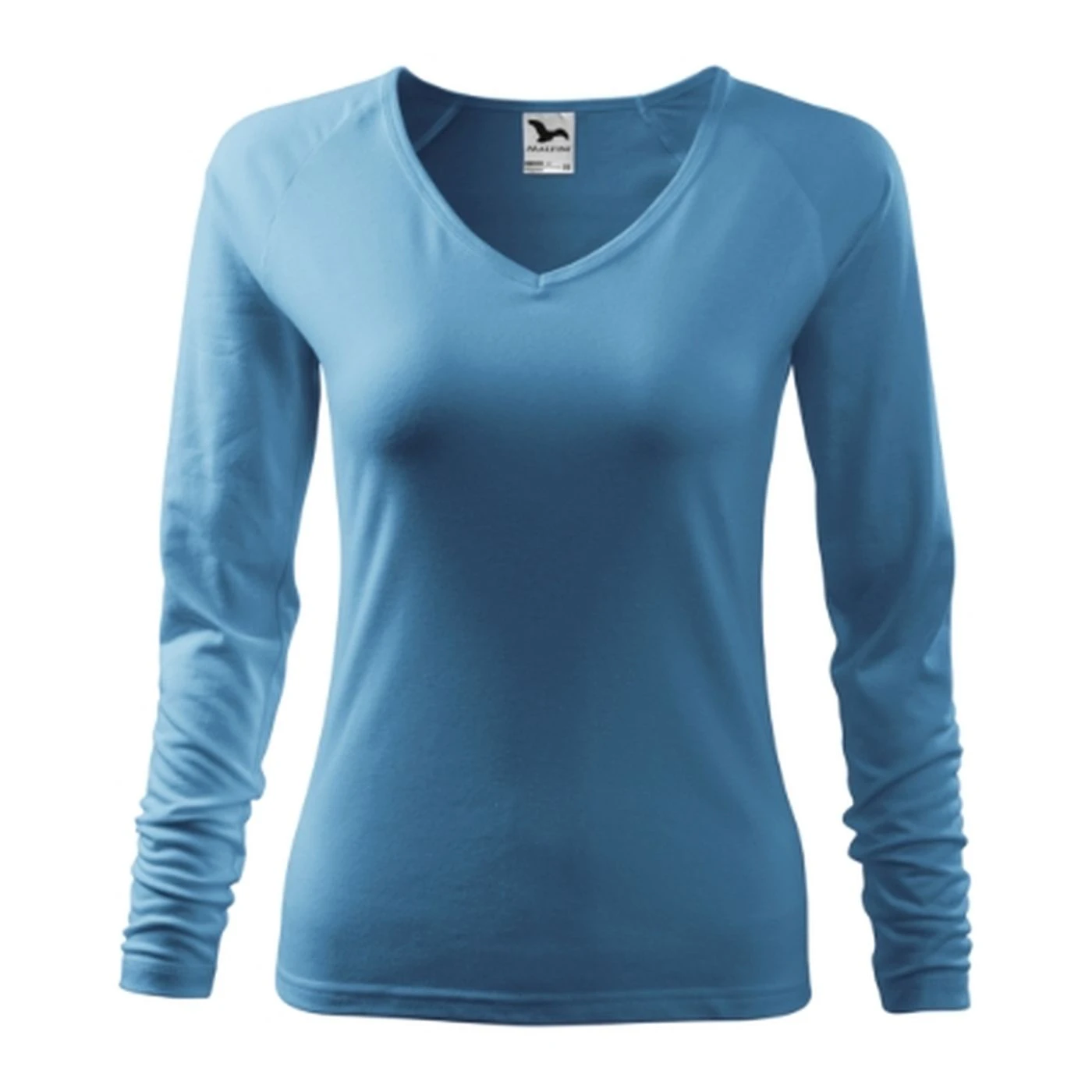 Tricou pentru damă ELEGANCE cu guler V / Malfini / Tricouri, bluze, cămăși