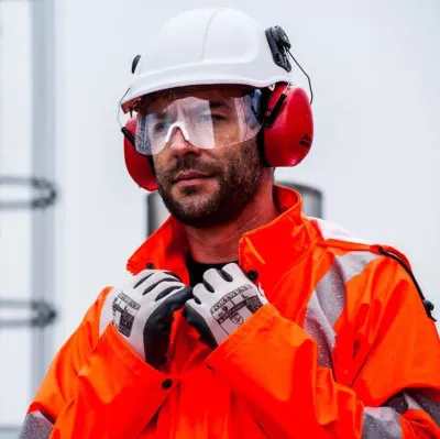 PW54 - Cască cu Visor Endurance Plus / Portwest / Căști de lucru și uz general