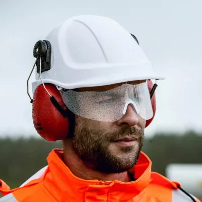 PW54 - Cască cu Visor Endurance Plus / Portwest / Căști de lucru și uz general