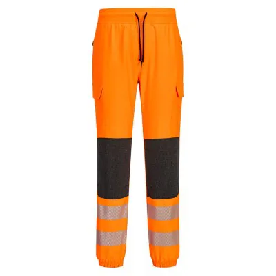KX346 - Pantaloni Jogger HiVis KX3 elastici Clasa 2 / Portwest / Pantaloni, salopete, colanți