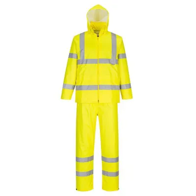 H448 - Costum de ploaie HiVis Packaway / Portwest / Îmbrăcăminte de ploaie și impermeabilă