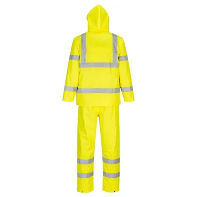 H448 - Costum de ploaie HiVis Packaway / Portwest / Îmbrăcăminte de ploaie și impermeabilă