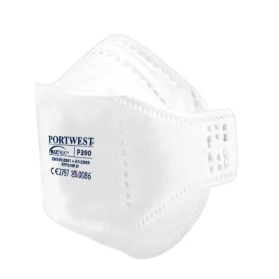 P390 - Mască de protecție EAGLE FFP3 Dolomite Fold Pliat / Portwest / Semimăști simple fără supapă