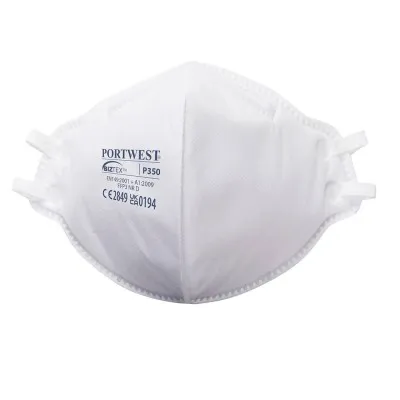 P350 - Mască de protecție EAGLE FFP3 Dolomite Fold Pliat / Portwest / Semimăști simple fără supapă