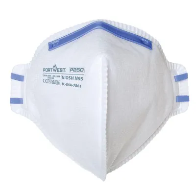 P250 - Mască de protecție FFP2 Dust Mist Fold Flat / Portwest / Semimăști simple fără supapă