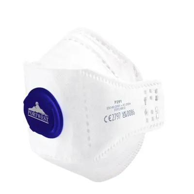 P291 - Mască de protecție EAGLE FFP2 cu valvă Dolomite Fold Flat / Portwest / Semimăști simple cu supapă FFP2