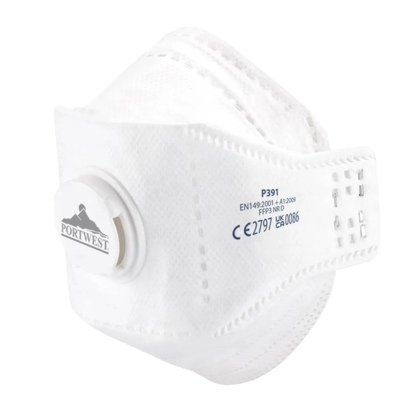 P391 - Mască de protecție cu valvă Dolomite Fold EAGLE FFP3 / Portwest / Semimăști simple cu supapă FFP3
