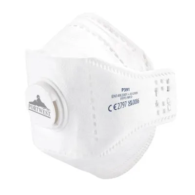 P391 - Mască de protecție cu valvă Dolomite Fold EAGLE FFP3 / Portwest / Semimăști simple cu supapă FFP3