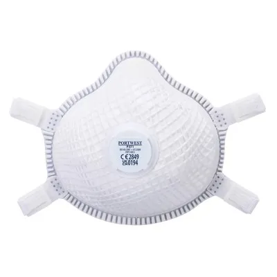 P371 - Mască de protecție respiratorie cu valvă Dolomite Ergonet FFP3 / Portwest / Semimăști simple cu supapă FFP3