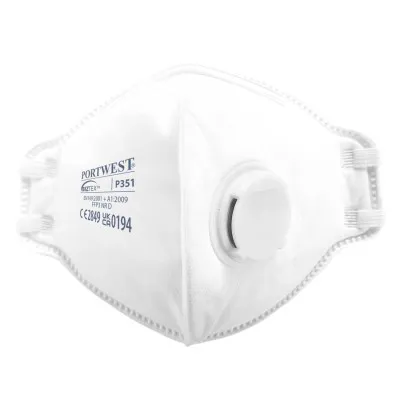 P351 - Mască de protectie respiratorie Vertical FFP3 Dolomite / Portwest / Semimăști simple cu supapă FFP3