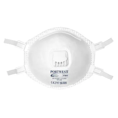P301 - Măști  FFP3 Dust Mist Fume cu valvă / Portwest / Semimăști simple cu supapă FFP3
