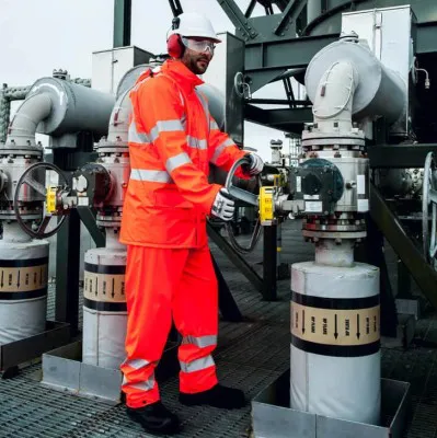 FR43 - Pantaloni  Sealtex Flame HiVis / Portwest / Îmbrăcăminte antistatică și ignifugă