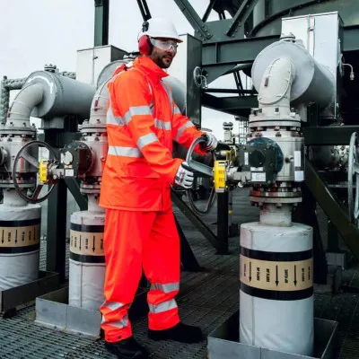 FR41 - Jachetă ignifugă Sealtex Flame HiVis / Portwest / Îmbrăcăminte antistatică și ignifugă