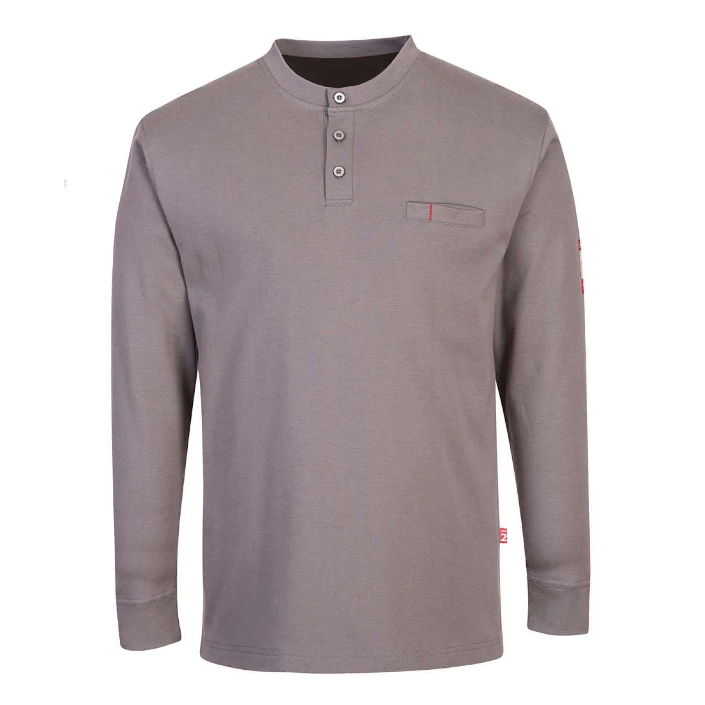 FR32 - Tricou FR antistatic Henley / Portwest / Îmbrăcăminte antistatică și ignifugă