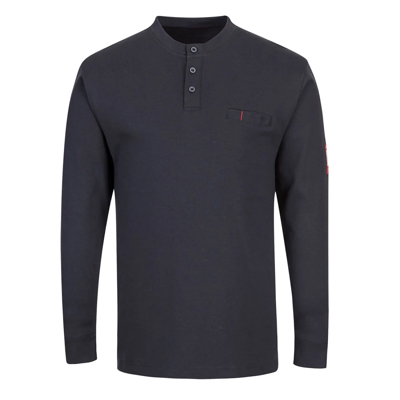 FR32 - Tricou FR antistatic Henley / Portwest / Îmbrăcăminte antistatică și ignifugă