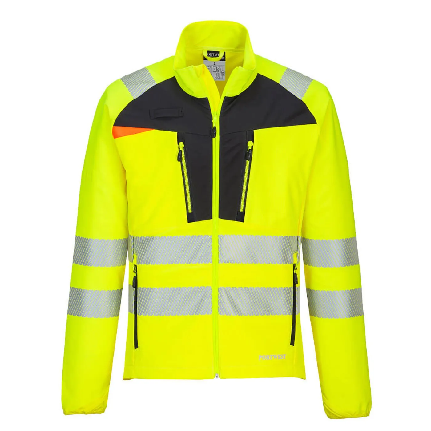 DX481 - Jachetă Softshell DX4 HiVis Zip Base Layer / Portwest / Jachete și geci