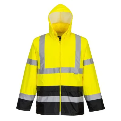 H443 - Jachetă de ploaie HiVis Contrast / Portwest / Jachete și geci