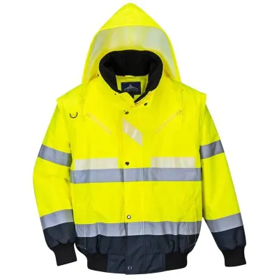 G465 - Jachetă HiVIs Glowtex™ 3-in-1 / Portwest / Jachete și geci