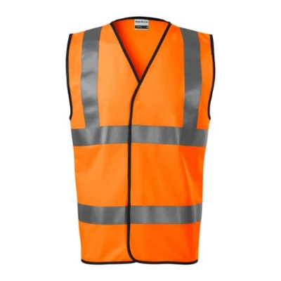Vestă reflectorizantă unisex HV BRIGHT / Rimeck / Veste de lucru și de semnalizare