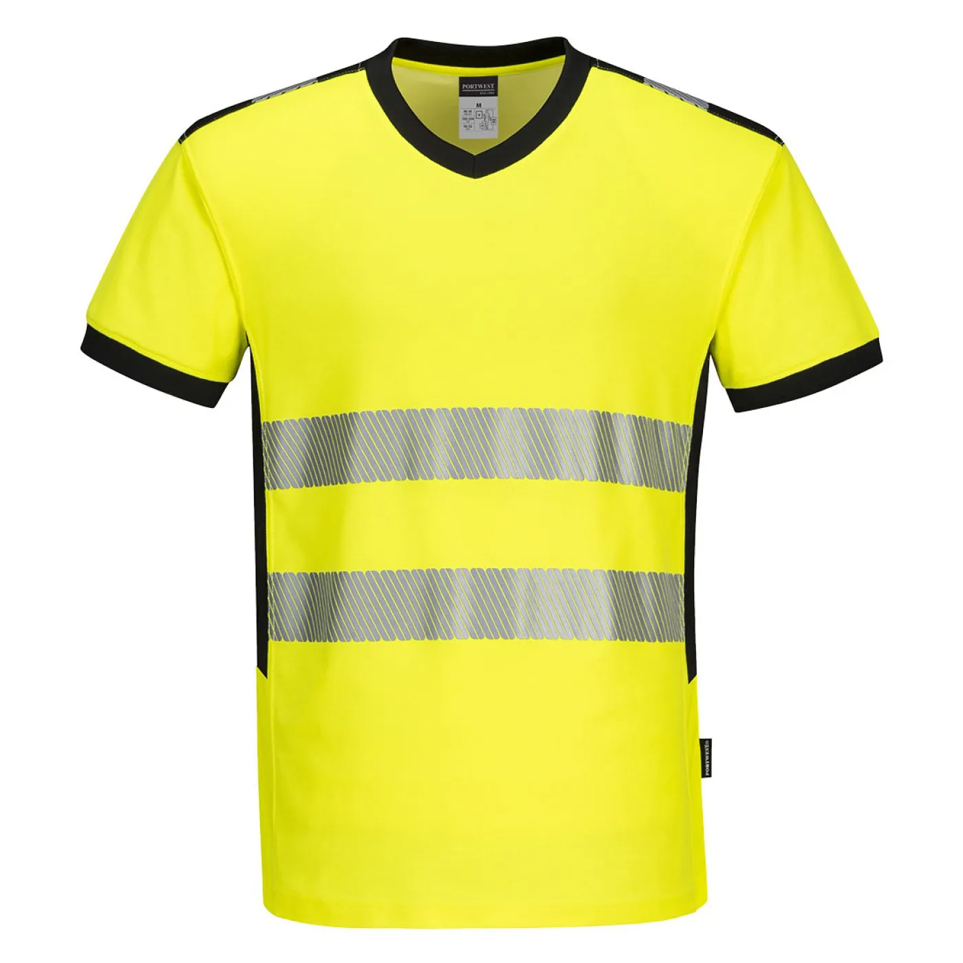 PW310 - Tricou PW3 HiVis cu guler in V / Portwest / Tricouri, bluze, cămăși