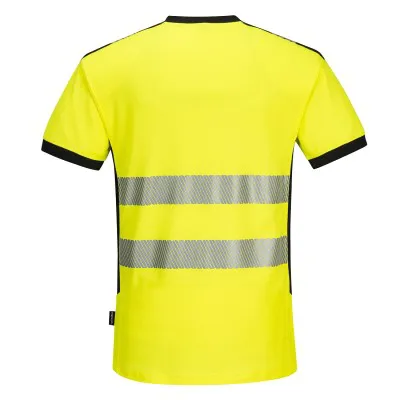 PW310 - Tricou PW3 HiVis cu guler in V / Portwest / Tricouri, bluze, cămăși